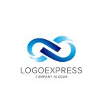 画像1: 無限大のつながりを表現したロゴ (1)