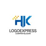 画像1: IT系HとKイニシャルロゴ (1)