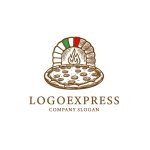 画像1: 石窯イタリアンピザのロゴ (1)