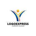 画像1: "Y"の字で喜びを表す人ロゴ (1)