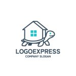 画像1: 家を運ぶカメのロゴ (1)