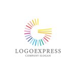 画像1: カラフルなGストライプのロゴ (1)