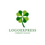 画像1: 四つ葉のクローバーのロゴ (1)