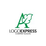 画像1: 葉を添えたAのロゴ (1)