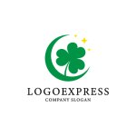 画像1: 四つ葉のクローバーと星のロゴ (1)