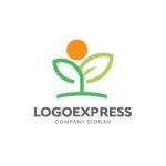 画像1: 双葉と太陽のロゴ (1)