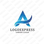 画像1: 滑らかで涼し気なAロゴ (1)