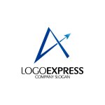 画像1: 上昇する矢印を伴うAのロゴ (1)