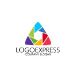 画像1: 万華鏡のようなAのロゴ (1)