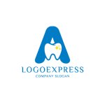 画像1: 信頼と輝きを届けるAと歯のロゴ (1)