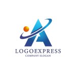 画像1: 先進的なA文字ロゴ (1)