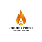 画像1: 燃えるようなAのロゴ (1)