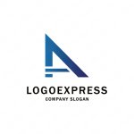 画像1: Aとビルのスタイリッシュなロゴ (1)