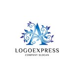 画像1: Aと蔓植物が織りなすエレガントなロゴ (1)