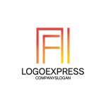 画像1: AFの幾何学グラデーションロゴ (1)