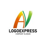 画像1: AとVのつながりと成長のロゴ (1)