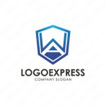 画像1: AWの紋章型のロゴ (1)