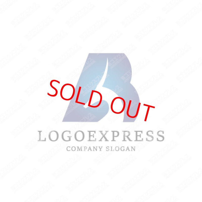 画像1: Bとガゼルのモチーフを組み合わせたおしゃれなロゴ (1)