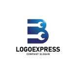 画像1: Bとレンチのコンビネーションロゴ (1)