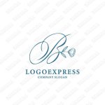 画像1: ゴージャスなBフラワーロゴ (1)