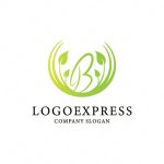 画像1: Bと草のきれいなロゴ (1)