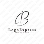 画像1: Bと針のスタイリッシュなロゴ (1)