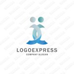 画像1: 人とCをモチーフにしたシンプルなロゴ (1)