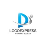 画像1: 未来への飛躍を支援するDと人のロゴ (1)