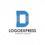 画像1: Dのスタイリッシュなロゴ (1)