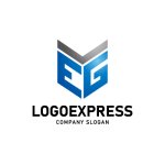 画像1: 「EG」のシャープな融合シールドロゴ (1)