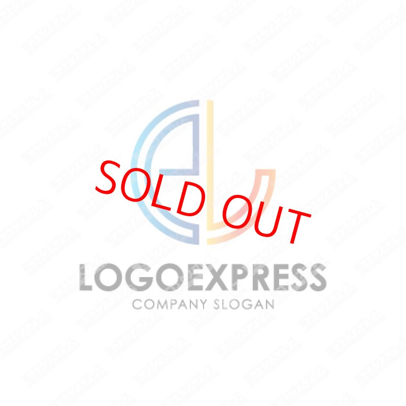 画像1: eLの未来的なロゴ (1)