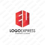 画像1: E と U の多角形のロゴ (1)