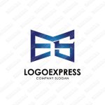 画像1: EとSを窓のように組み合わせたロゴ (1)