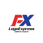 画像1: FXのスピード感と信頼のモダンロゴ (1)