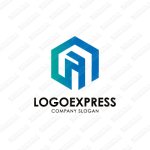 画像1: Fのモチーフを立方体に描いたスタイリッシュなロゴ (1)