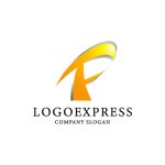 画像1: スタイリッシュでダイナミックなFロゴ (1)