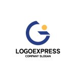画像1: 「G」と球体の上品なロゴ (1)