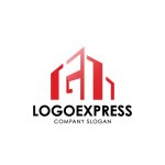 画像1: Gと建物のロゴ (1)