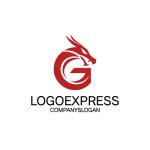 画像1: Gと龍のロゴ (1)