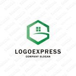 画像1: Gの六角形の家のロゴ (1)