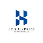 画像1: 先進的なHのロゴ (1)