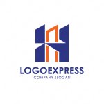 画像1: HとAのビルをイメージしたロゴ (1)