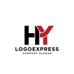 画像1: HYの連結、力強いモダンロゴ (1)