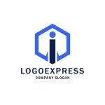 画像1: 六角形Iロゴ (1)