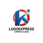 画像1: Kと円、人型が織りなす革新と信頼のロゴ (1)