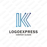 画像1: Kのシンプルでおしゃれなロゴ (1)