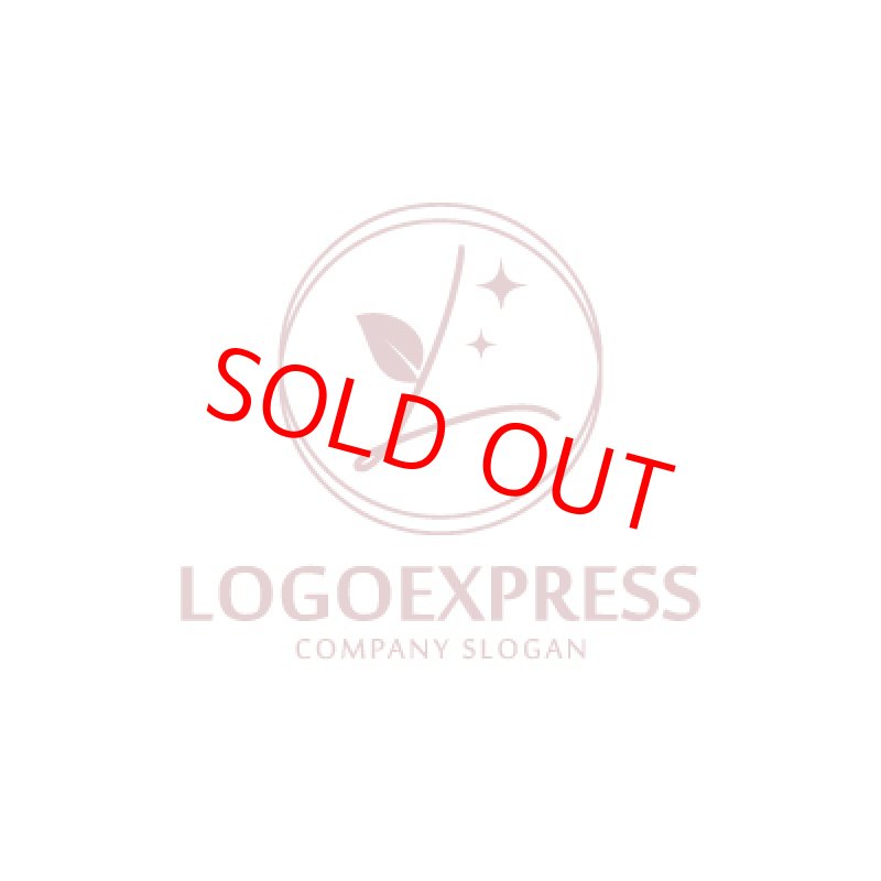 画像1: 優雅なL文字と葉のロゴ (1)