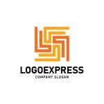 画像1: LとSが絡み合う幾何学ロゴ (1)