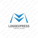 画像1: Mと氷をモチーフにしたロゴ (1)