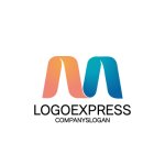 画像1: 洗練されたM型ロゴ (1)